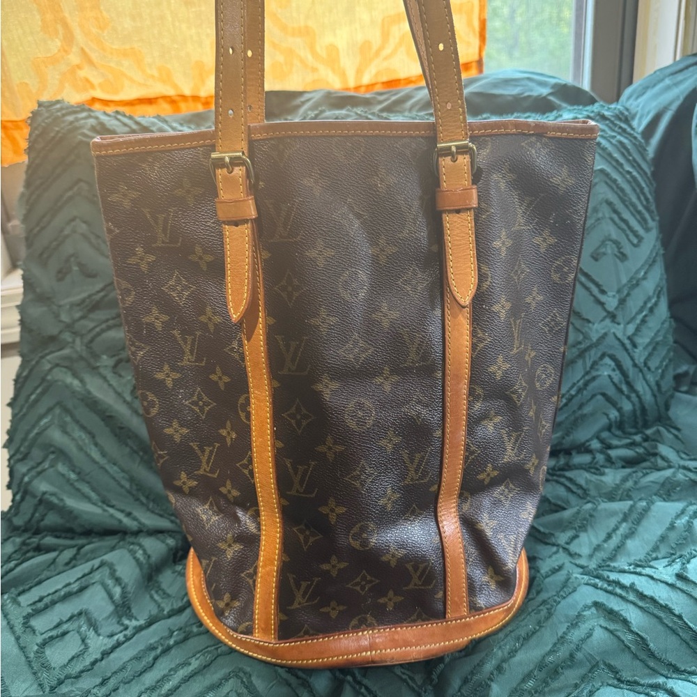 Louis Vuitton Brown Monogram Bucket Bag - 1997